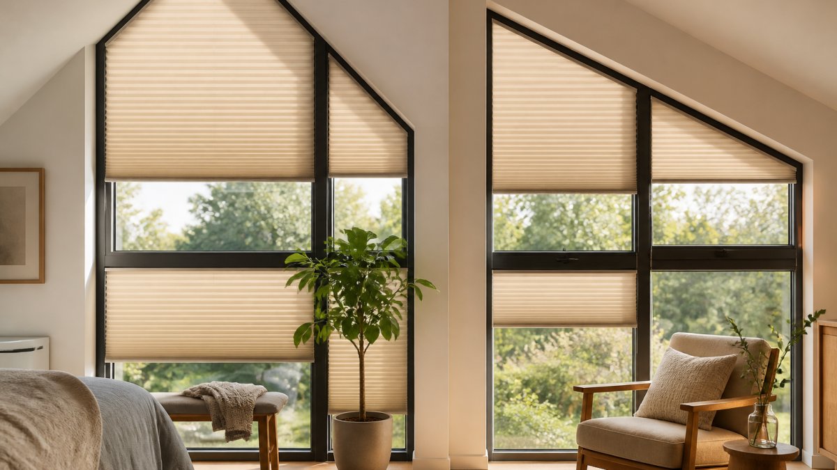 Stores sur mesure fenêtres atypiques